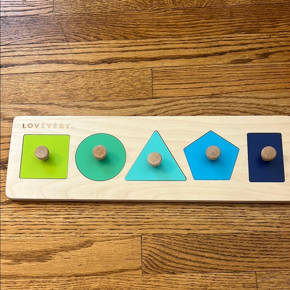 Green and Blue Learning Shape Sorter